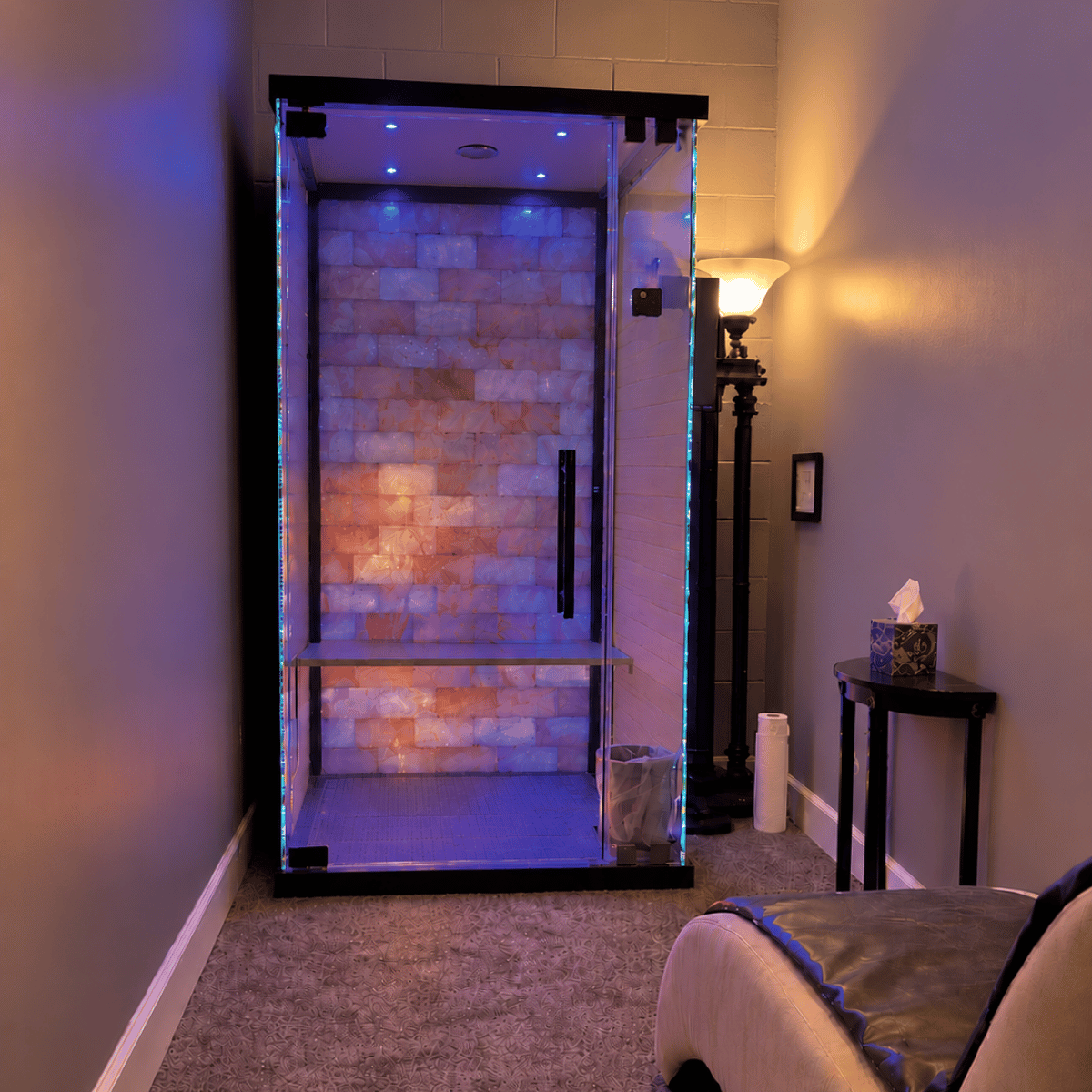 Glass Salt Booth